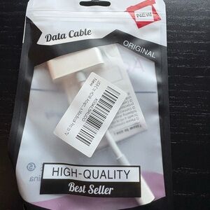 High-Quality White Data Cable